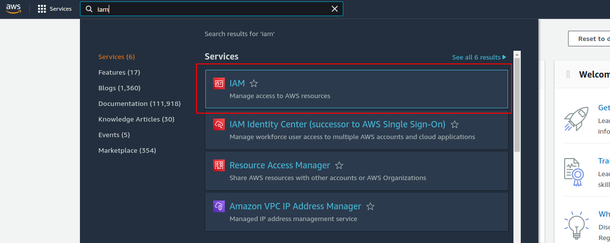 locating iam service